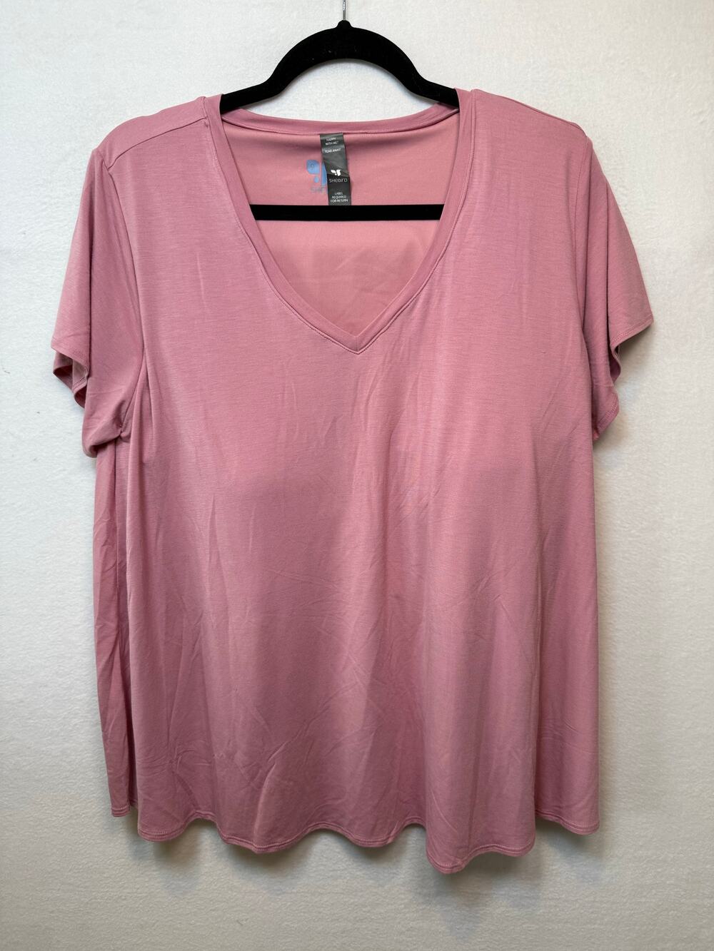 Shebird The Vera V-neck Short Sleeve Bra Tee, Size 9 (3XL)